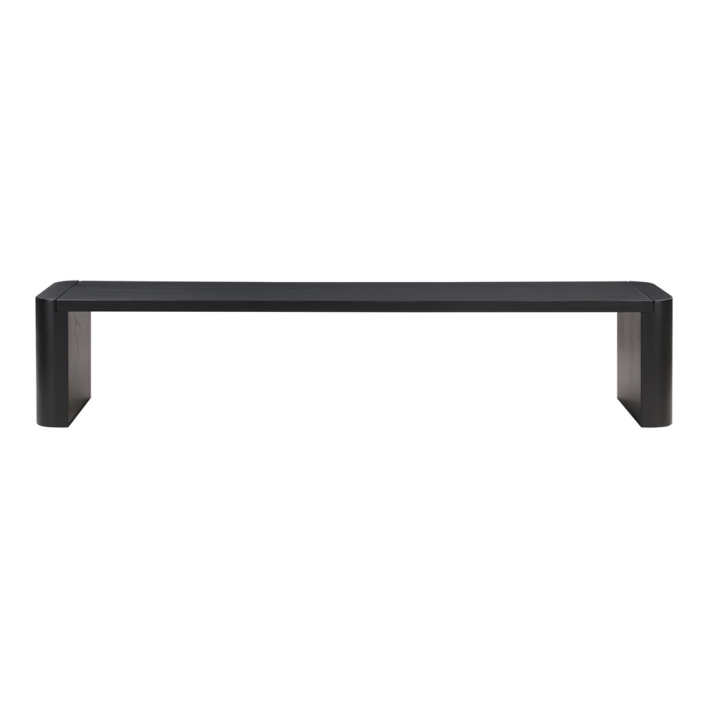 [BC-1121-02-0] Post Large Dining Bench Black