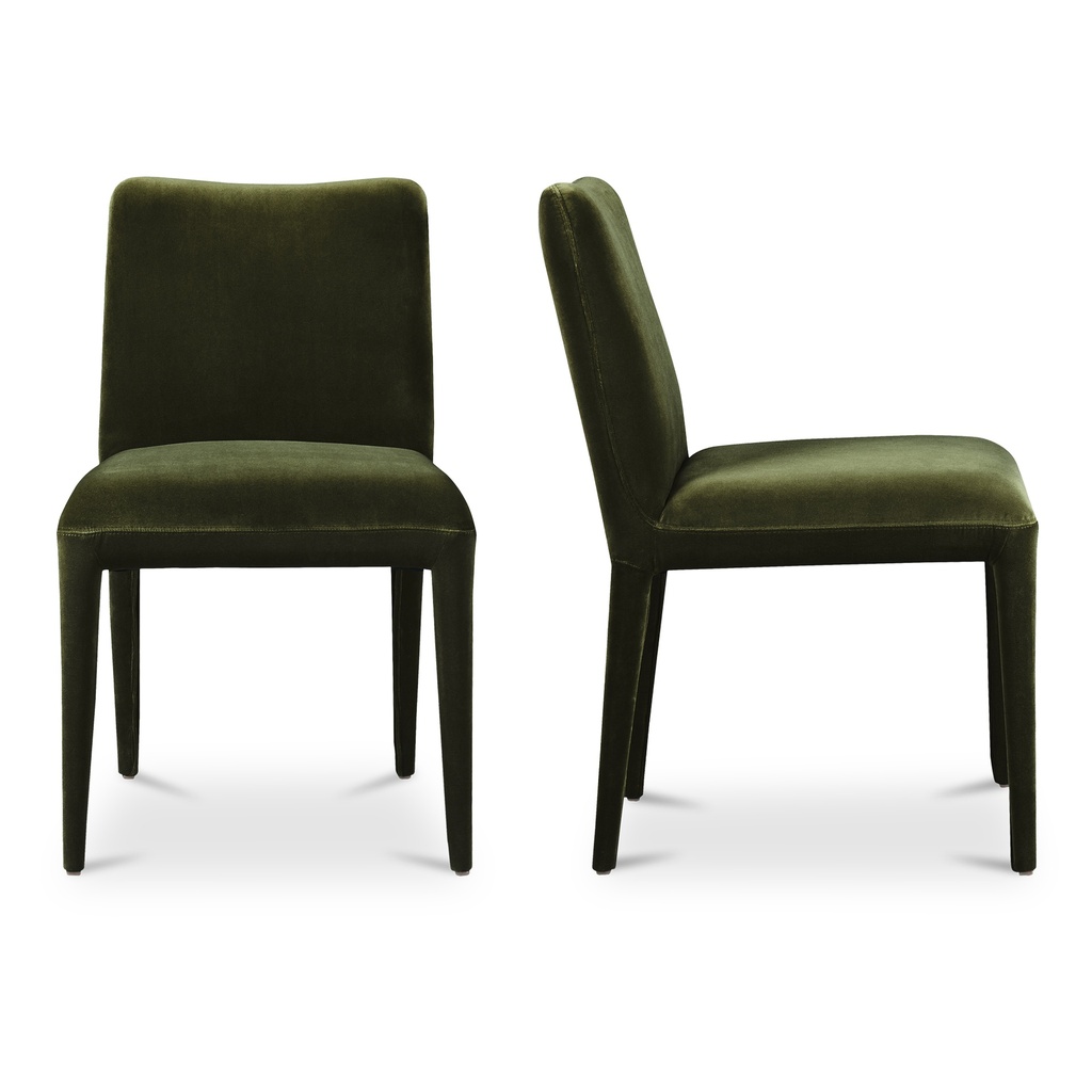 [ME-1062-27] Calla Dining Chair Green Velvet - Set Of Two