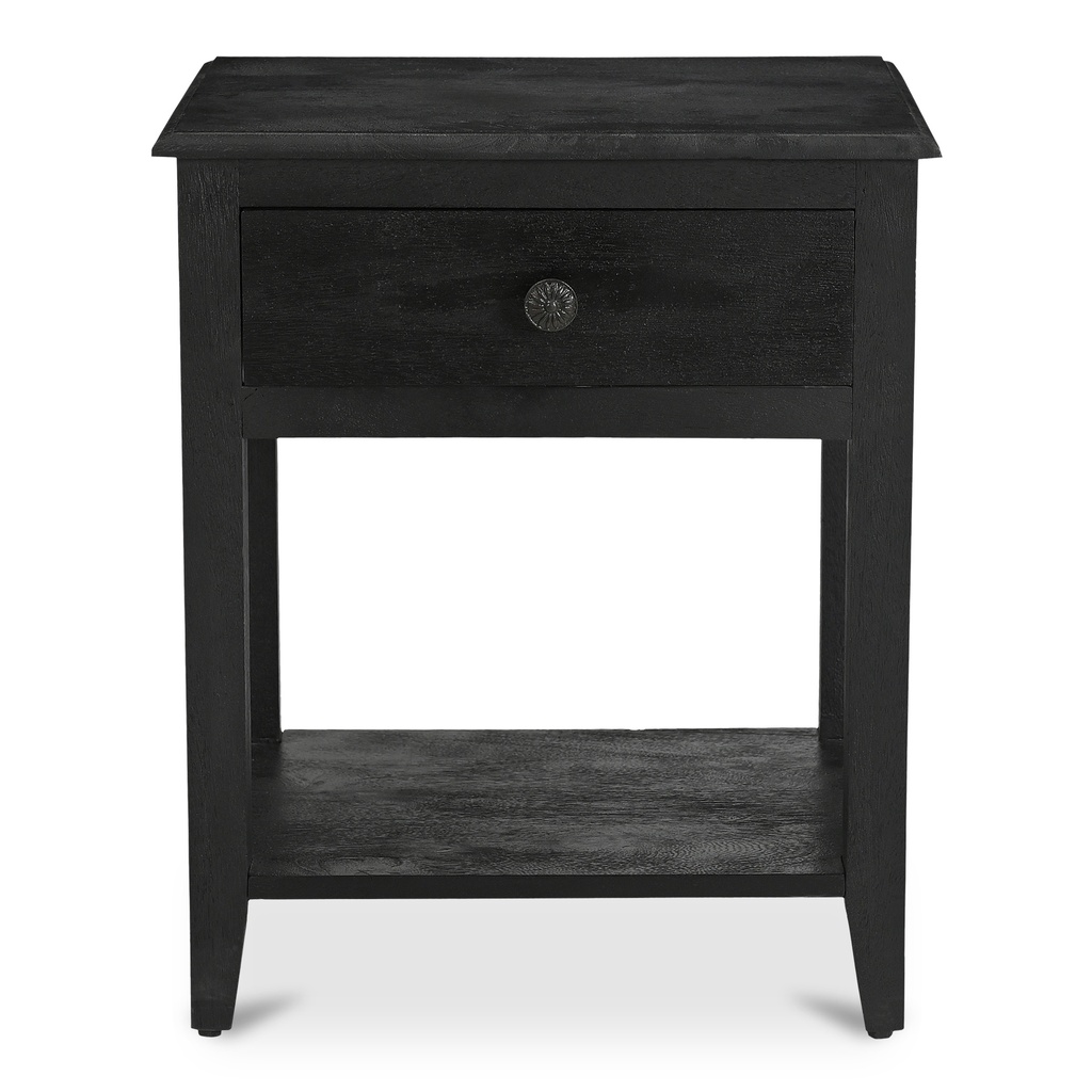 [IK-1037-02] Corrine Nightstand Antique Black