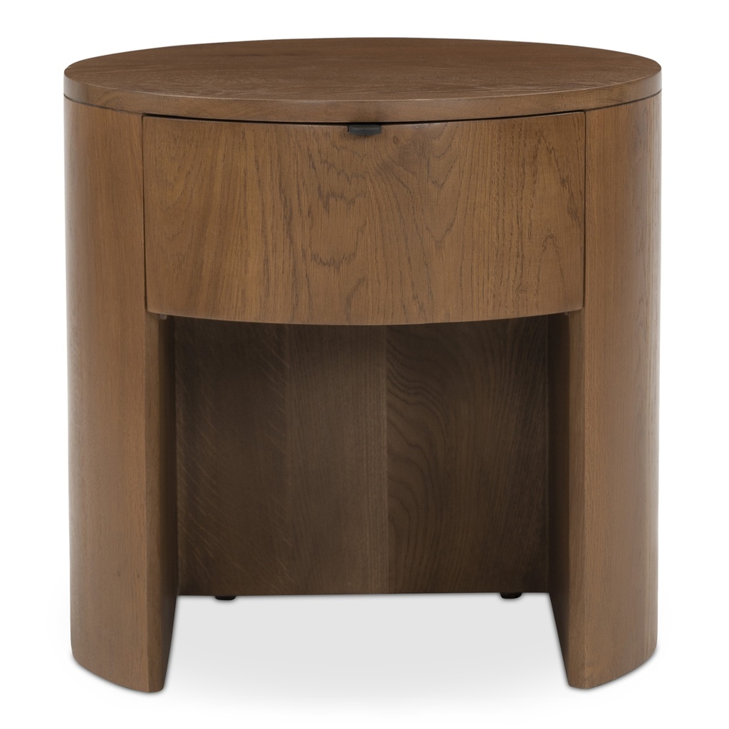 [RP-1012-03] Theo One Drawer Nightstand Brown
