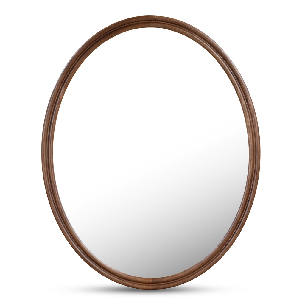 [BC-1148-03] Alcott Oval Mirror Walnut