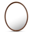 Alcott Oval Mirror Walnut