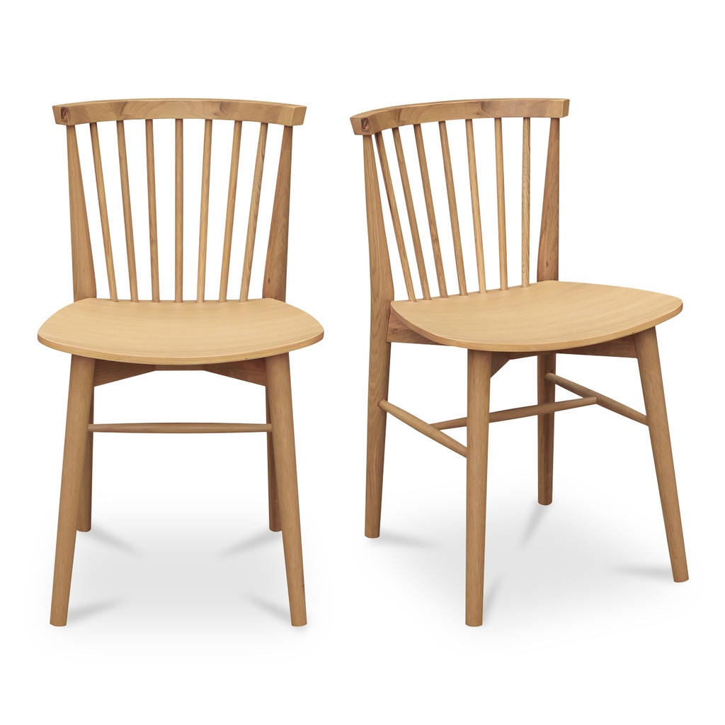 [FC-1013-24] Marley Dining Chair Oak-Set of Two