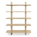 Casey Large Bookcase Rustic Oak