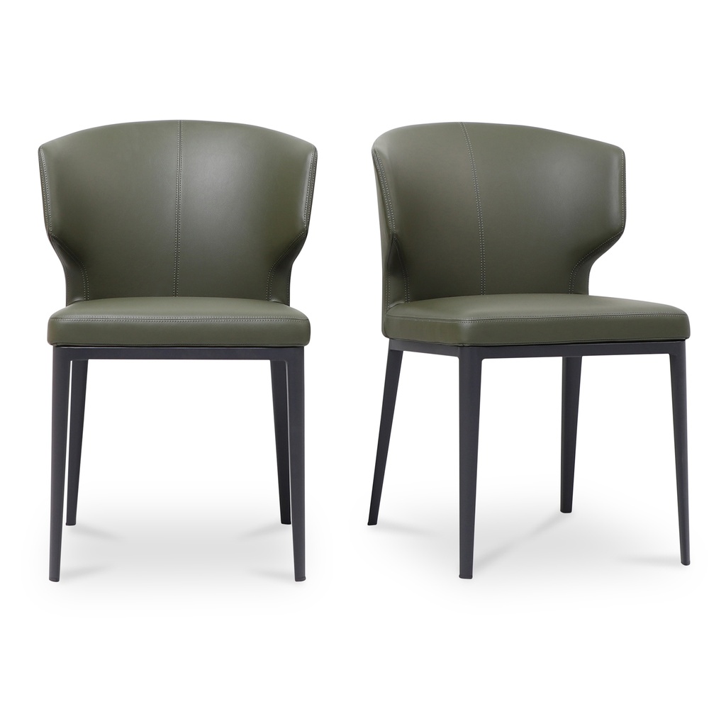 [EJ-1018-27] Delaney Dining Chair Dark Green-Set of Two