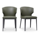 Delaney Dining Chair Dark Green-Set of Two