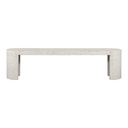 Lyon Outdoor Bench White Terrazzo