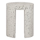 Lyon Outdoor Stool White Terrazzo