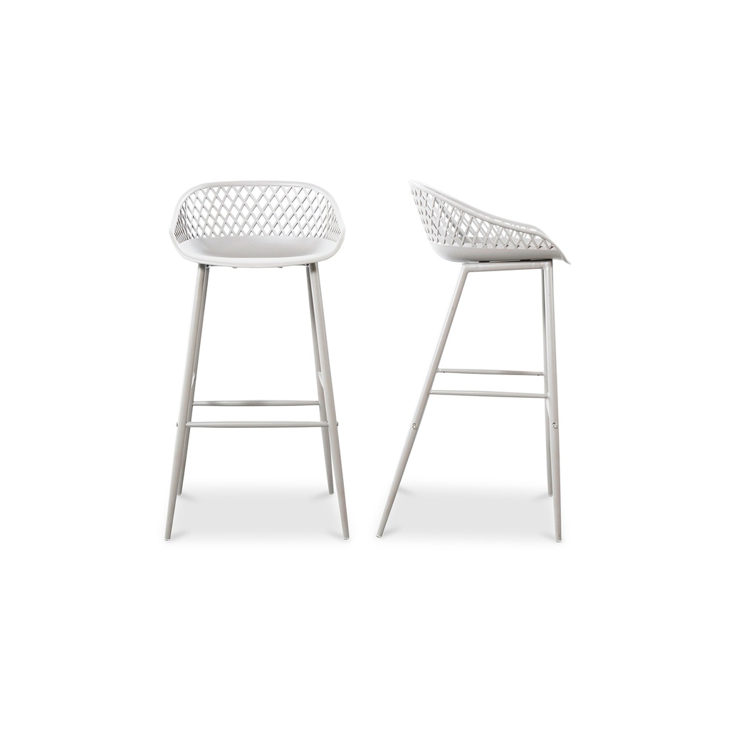 [QX-1004-18] Piazza Outdoor Barstool White - Set Of Two