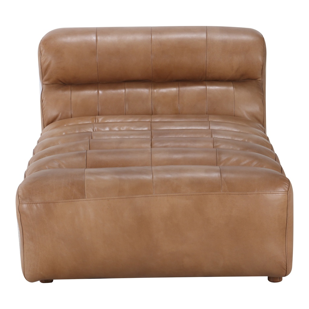[QN-1010-40] Ramsay Leather Chaise Tan