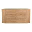 Theo 6 Drawer Dresser Natural