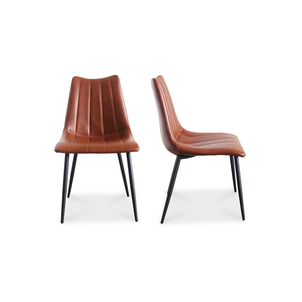 [UU-1022-03] Alibi Dining Chair Brown - Set Of Two
