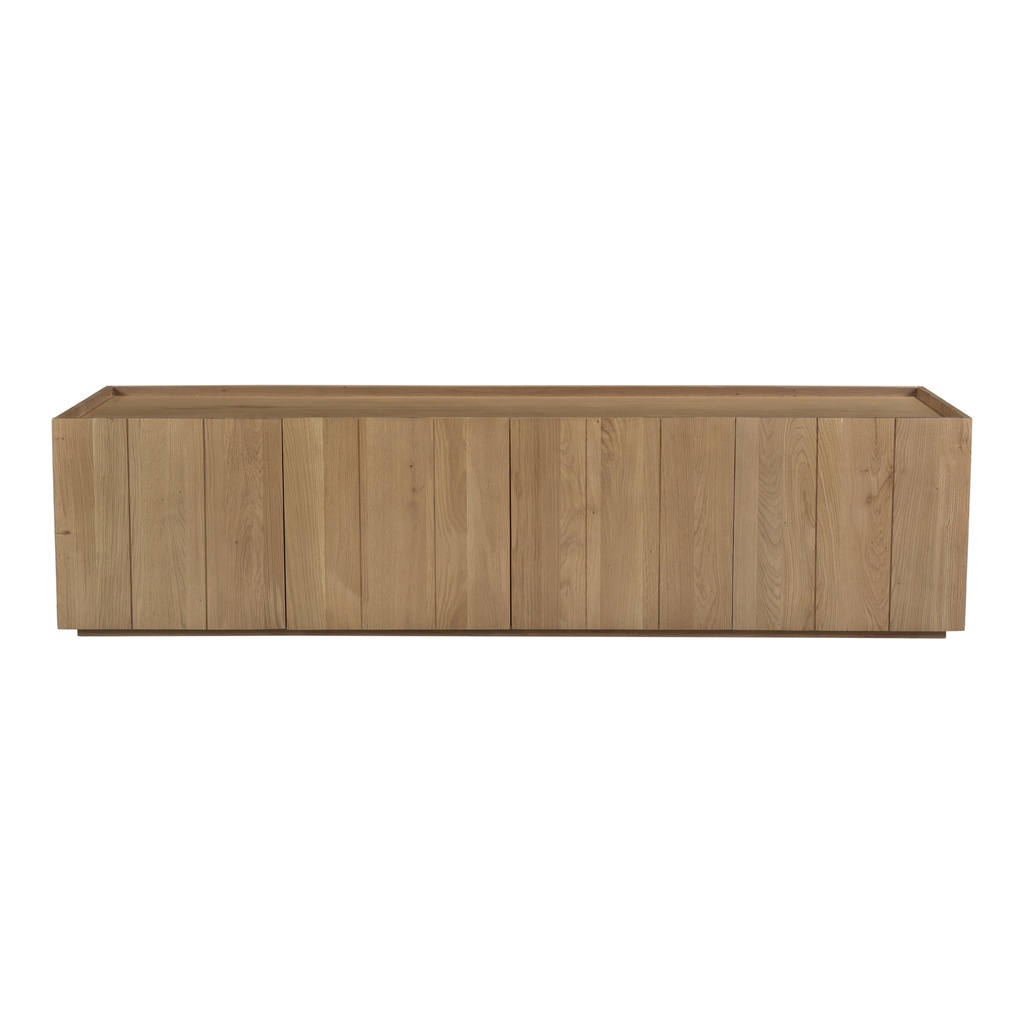 [RP-1021-24] Plank Media Cabinet Natural