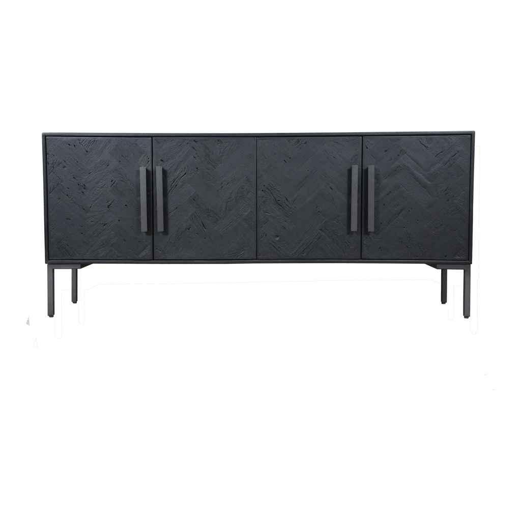 [QM-1003-02] Fishbone Sideboard Black