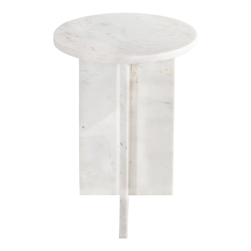 [PJ-1021-18] Grace Accent Table White Marble