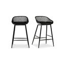 Piazza Outdoor Counter Stool Black - Set Of Two