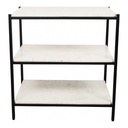 Trine Nightstand White Marble