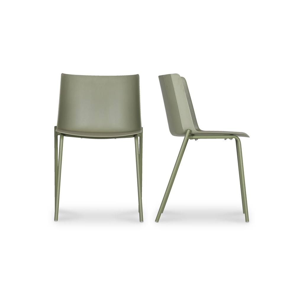 [QX-1010-16] Silla Outdoor Dining Chair Sage Green - Set Of Two