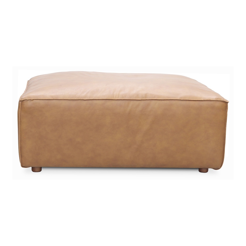 [XQ-1003-40] Form Ottoman Sonoran Tan Leather