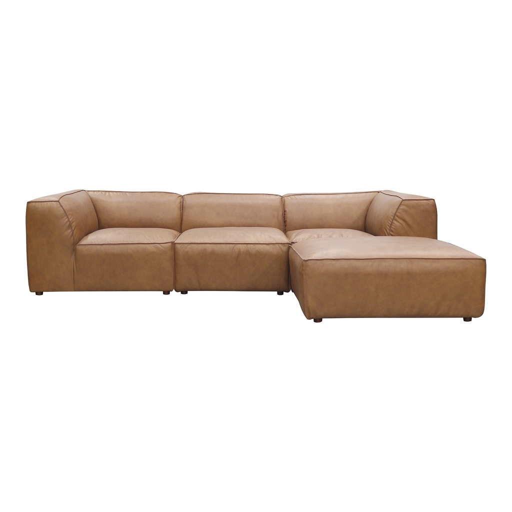 [XQ-1005-40] Form Lounge Modular Sectional Sonoran Tan Leather