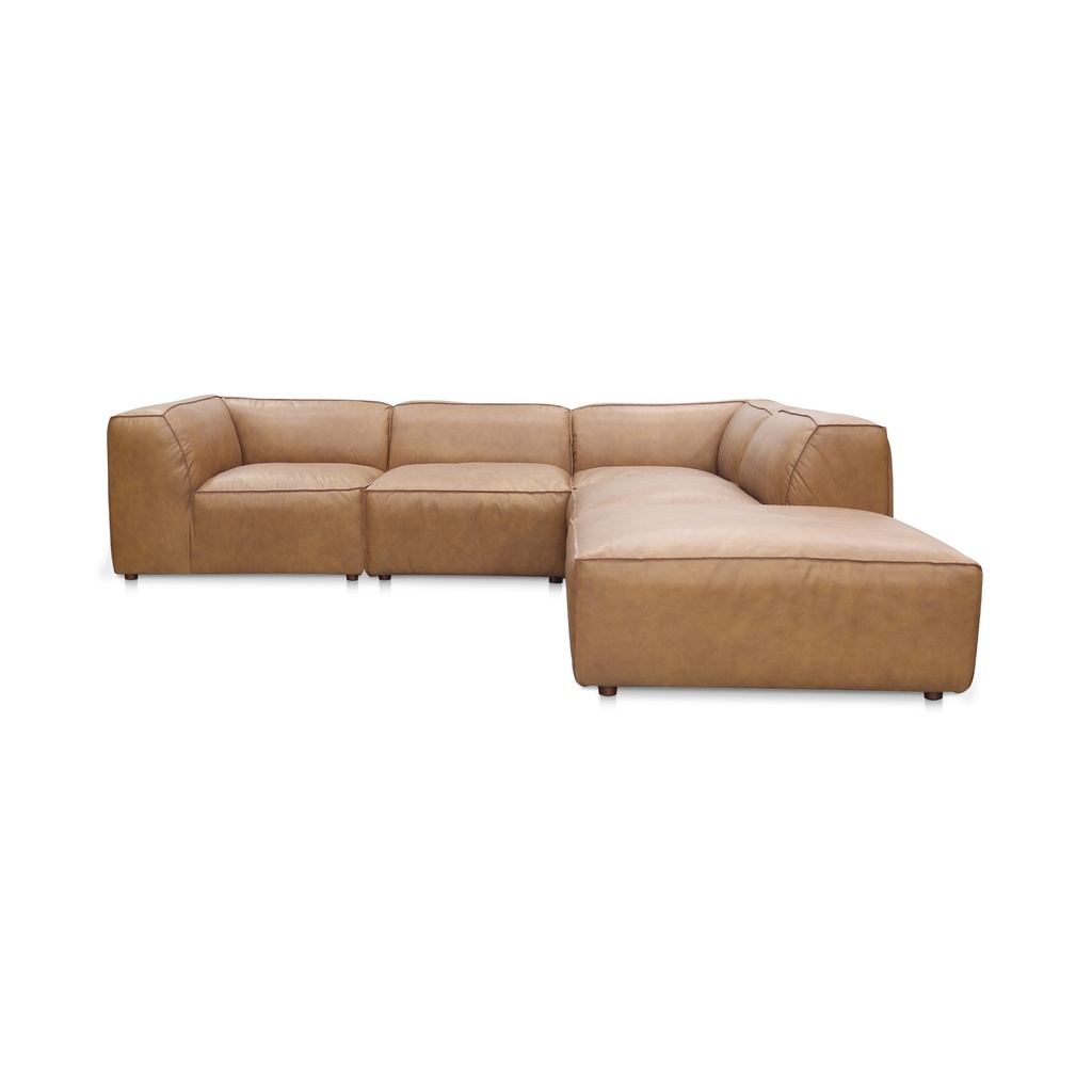[XQ-1008-40] Form Dream Modular Sectional Sonoran Tan Leather