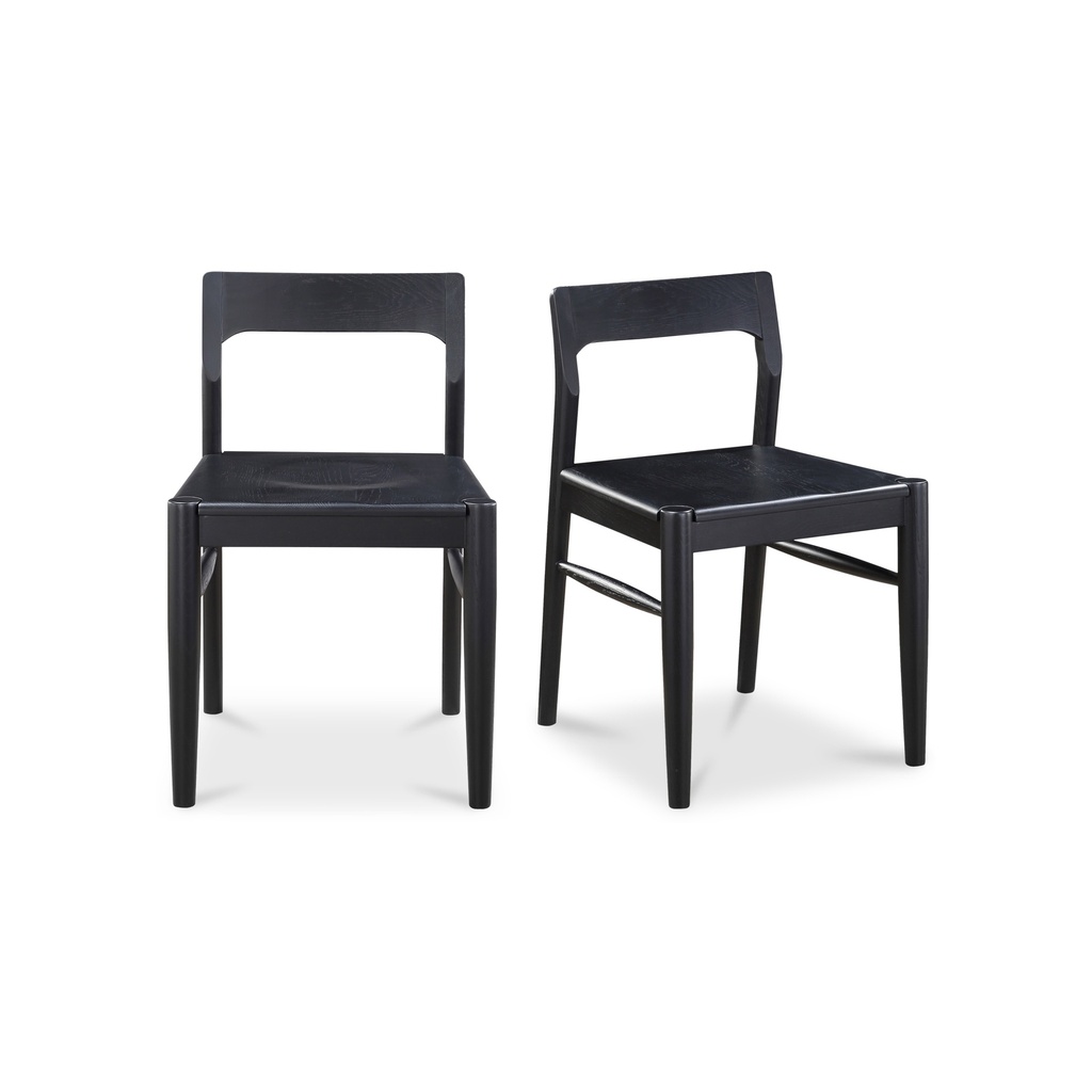 [BC-1123-02] Owing Dining Chair Black - Set Of Two