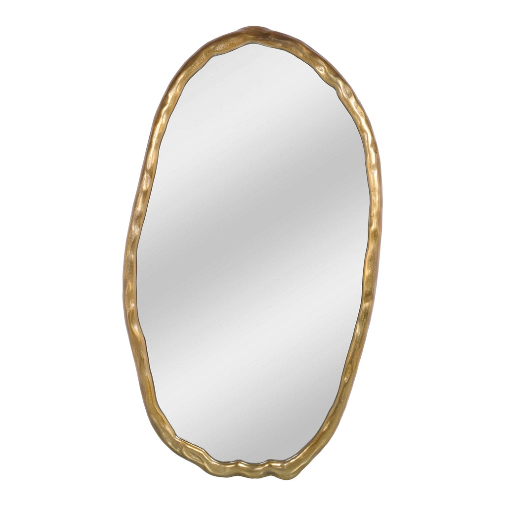 [FI-1113-32] Foundry Oval Mirror Gold