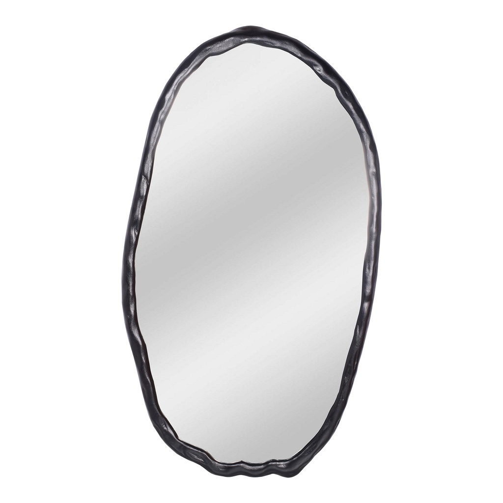 [FI-1113-02] Foundry Oval Mirror Black