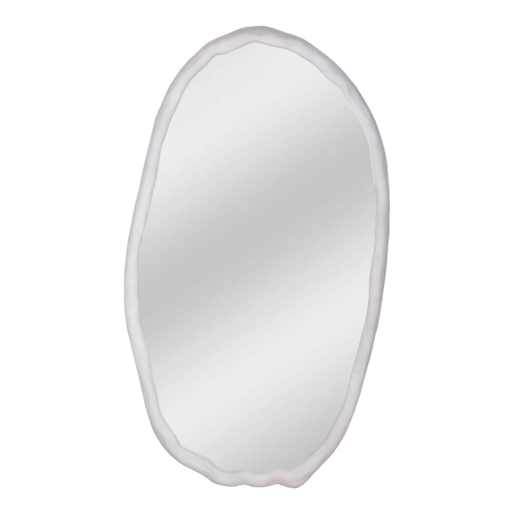 [FI-1113-18] Foundry Oval Mirror White