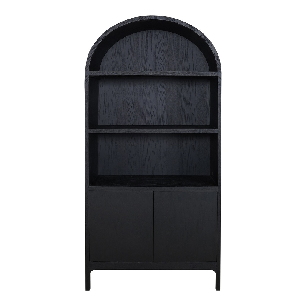 [VL-1067-02] Wilde Display Cabinet Black Oak