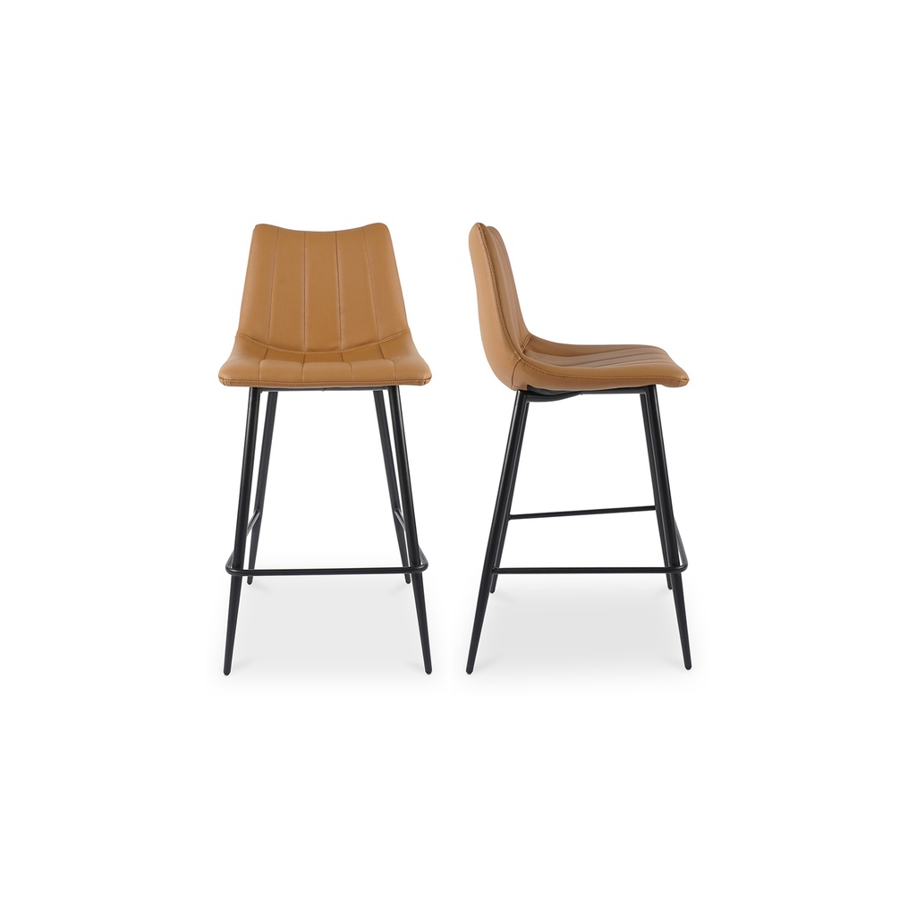 [UU-1002-21] Alibi Counter Stool Tan - Set Of Two