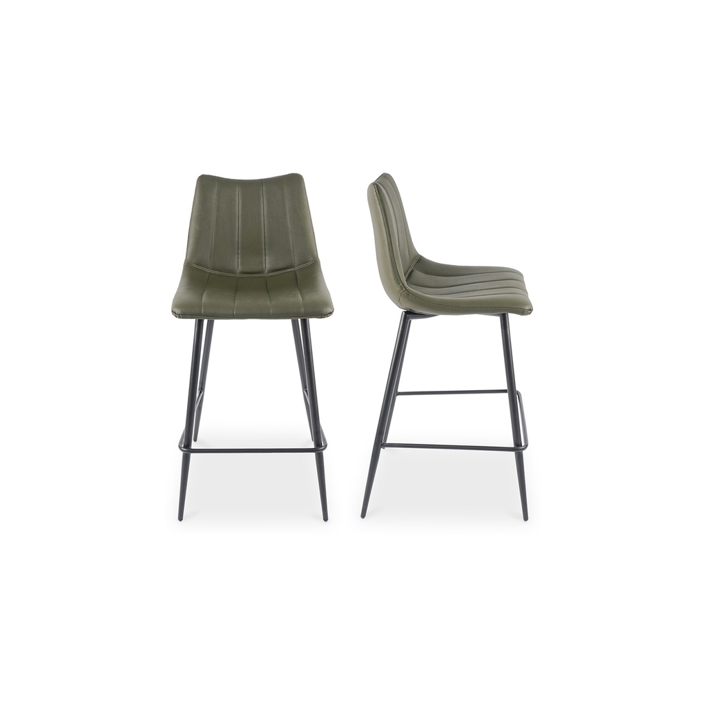[UU-1002-27] Alibi Counter Stool Dark Green - Set Of Two