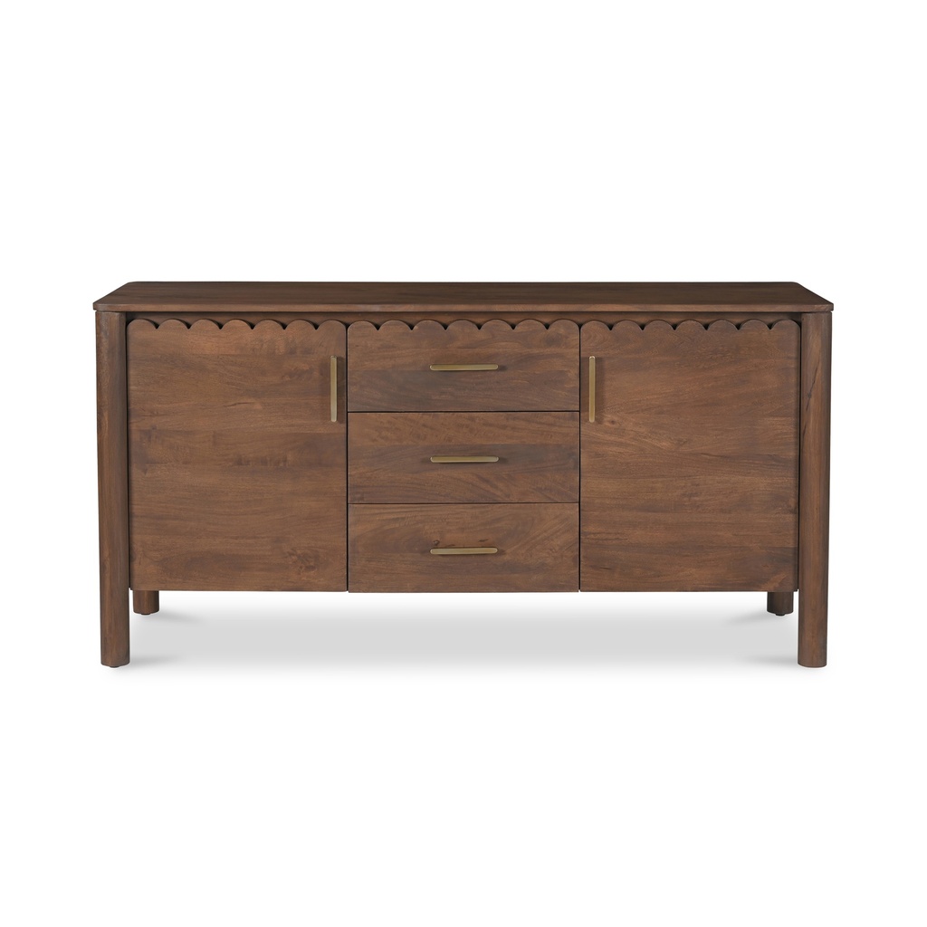 [GZ-1164-03] Wiley 3 Drawer Sideboard Vintage Brown