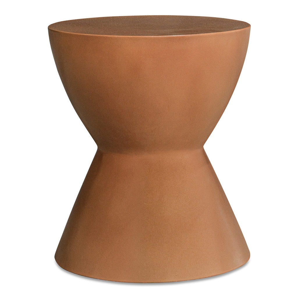 [BQ-1022-23] Hourglass Outdoor Stool Terracotta