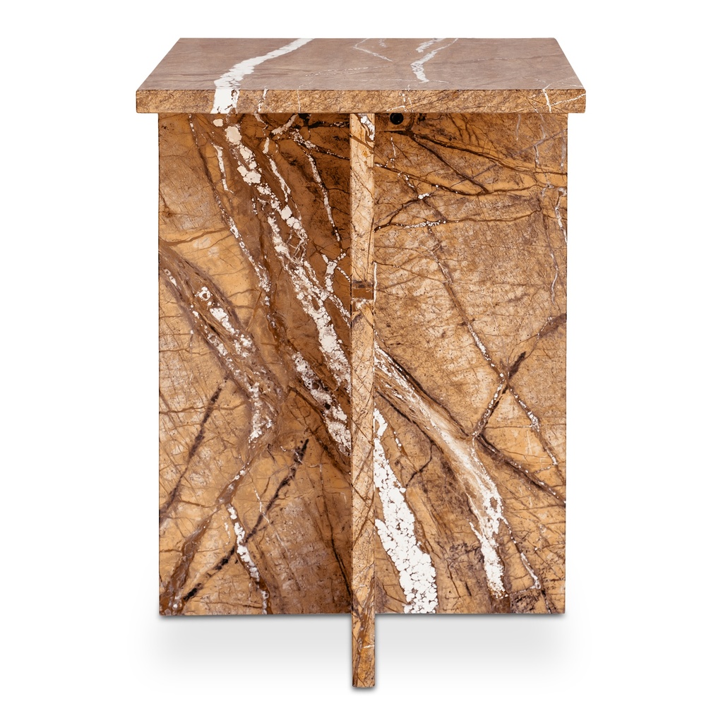 [PJ-1024-32] Blair Accent Table Golden Forest Marble