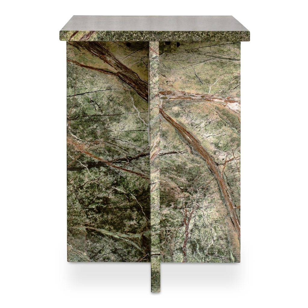 [PJ-1024-27] Blair Accent Table Rainforest Green Marble