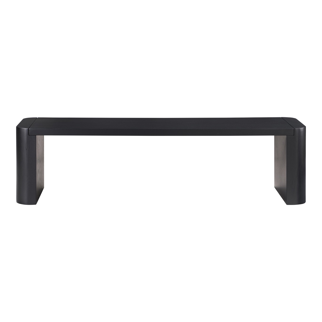 [BC-1120-02-0] Post Small Dining Bench Black