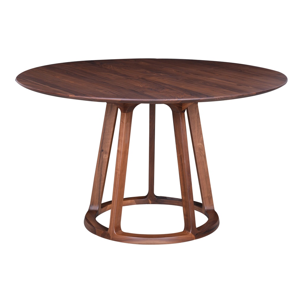 [CB-1027-03-0] Aldo Round Dining Table Walnut