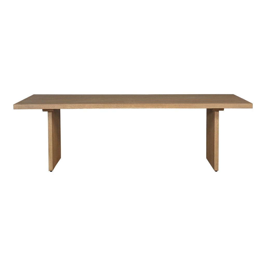 [QM-1004-29-0] Koshi Dining Table Sandblasted Amber Oak