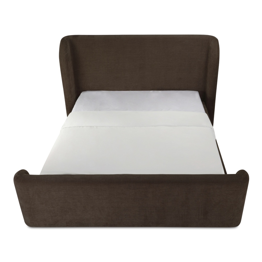 [RN-1153-03-0] Sophia King Storage Bed Brown