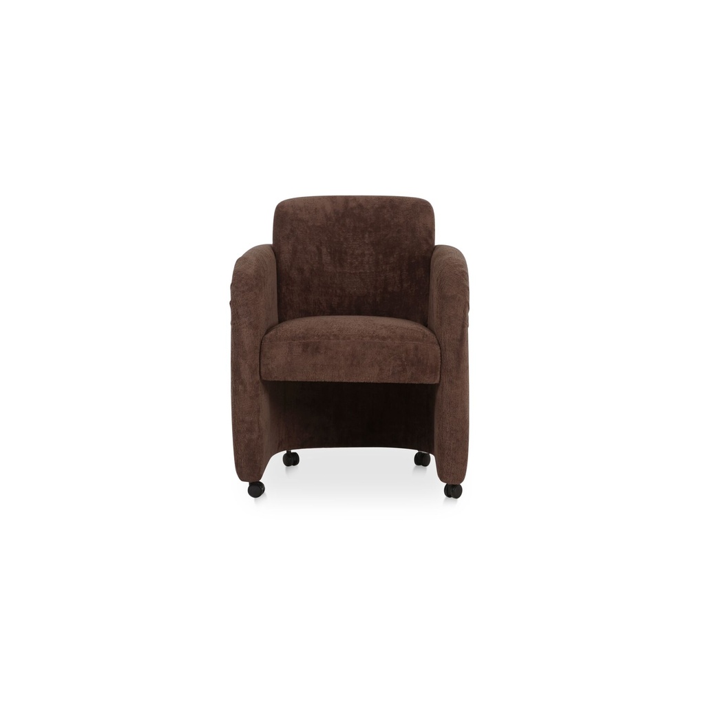 Mesto Rolling Dining Chair Dark Brown