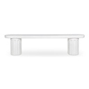 Eris Outdoor Dining Bench White