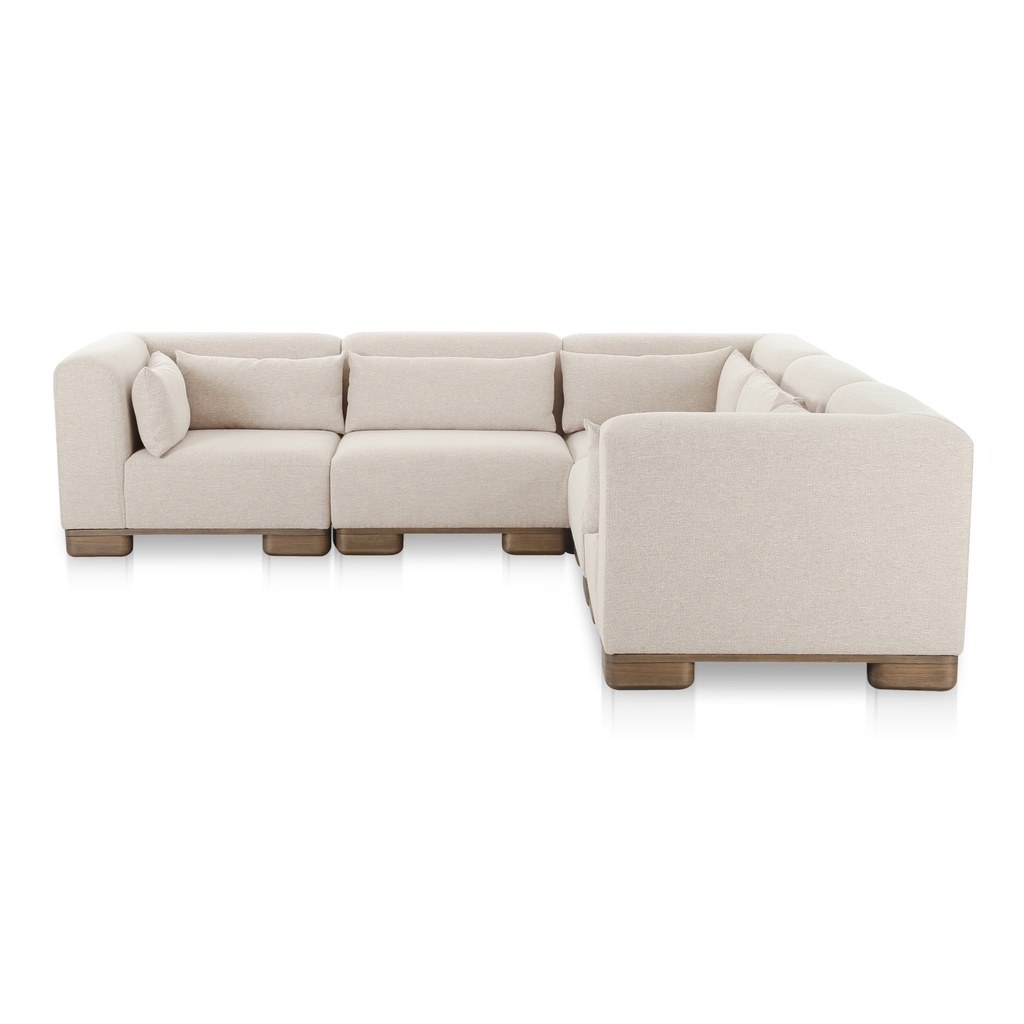 [OA-1048-34] June Classic L-Shaped Modular Sectional Oatmeal