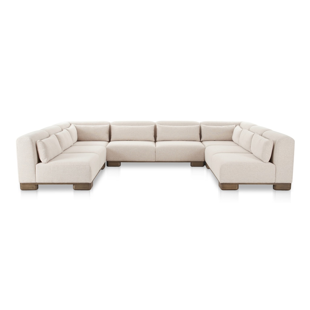 [OA-1049-34] June U Shaped Modular Sectional Oatmeal