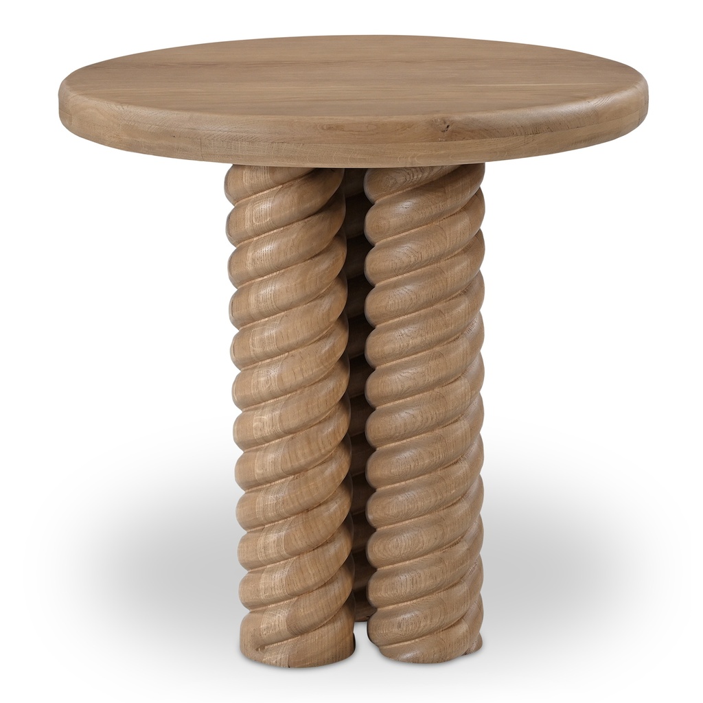 [BB-1030-24] Treccia Side Table Oak