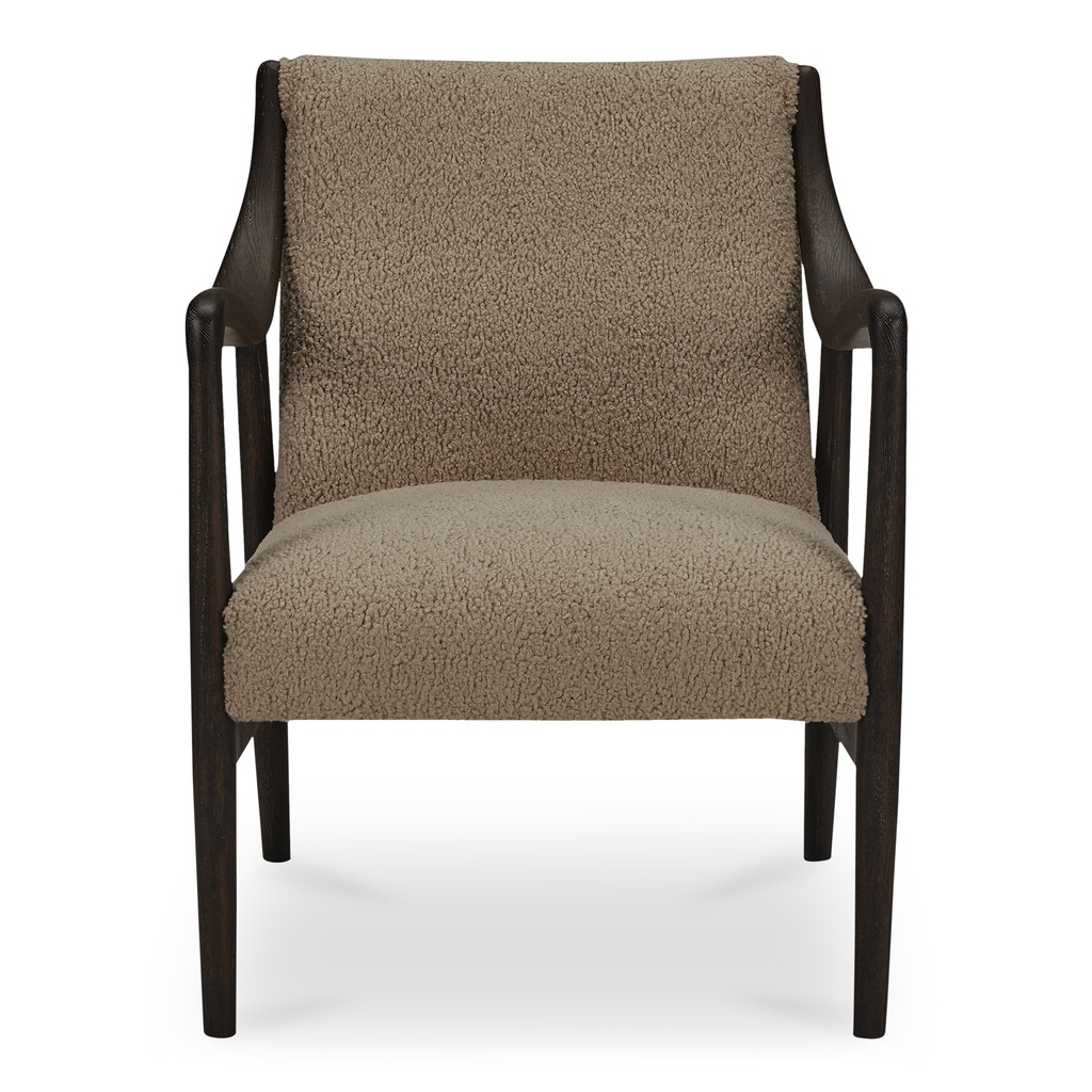 [ME-1074-34] Yates Accent Chair Beige Faux Shearling