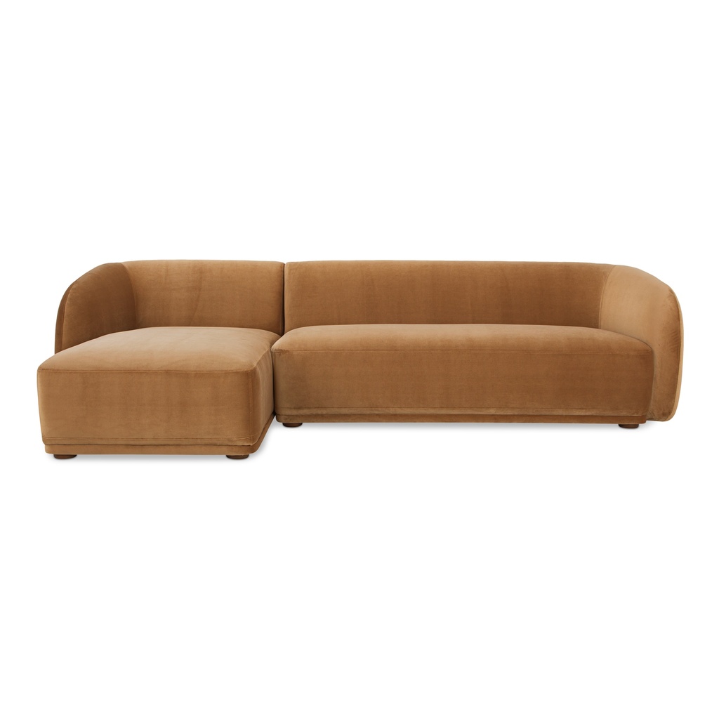 [FO-1030-40-L-0] Faye Left Sectional Tan Faux Mohair