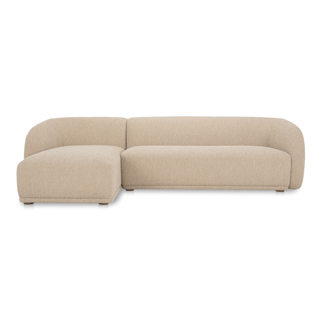 [FO-1030-34-L-0] Faye Left Sectional Beige Boucle