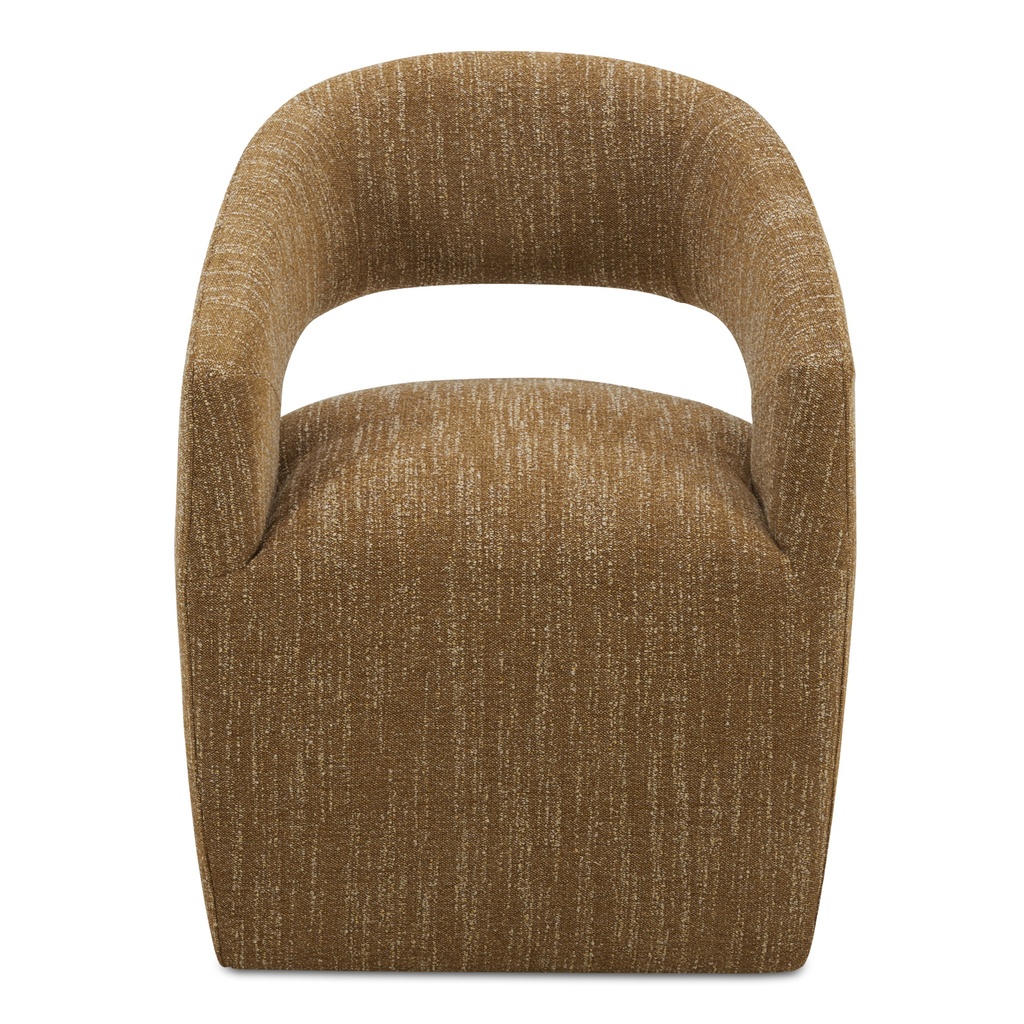 [KQ-1044-09] Barrow Rolling Dining Chair Amber Glow