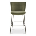 Early Bar Stool Faux Green Mohair